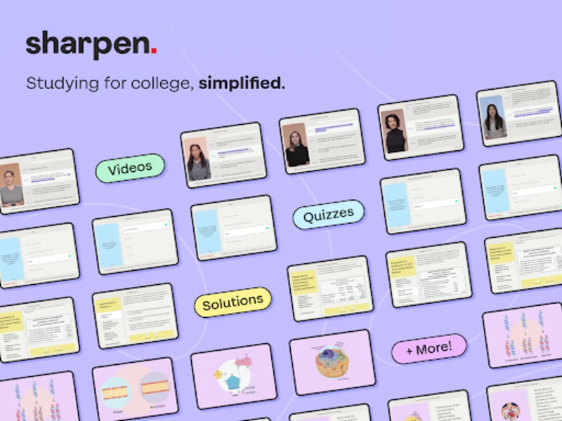 Sharpen exam prep app